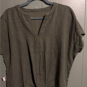 Olive Green Women's Top